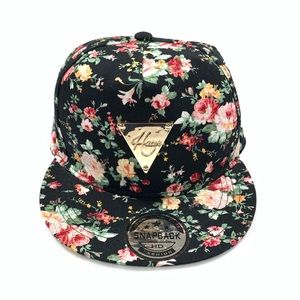 ❌SOLD❌ Hater Black Floral Print SnapBack Hat
